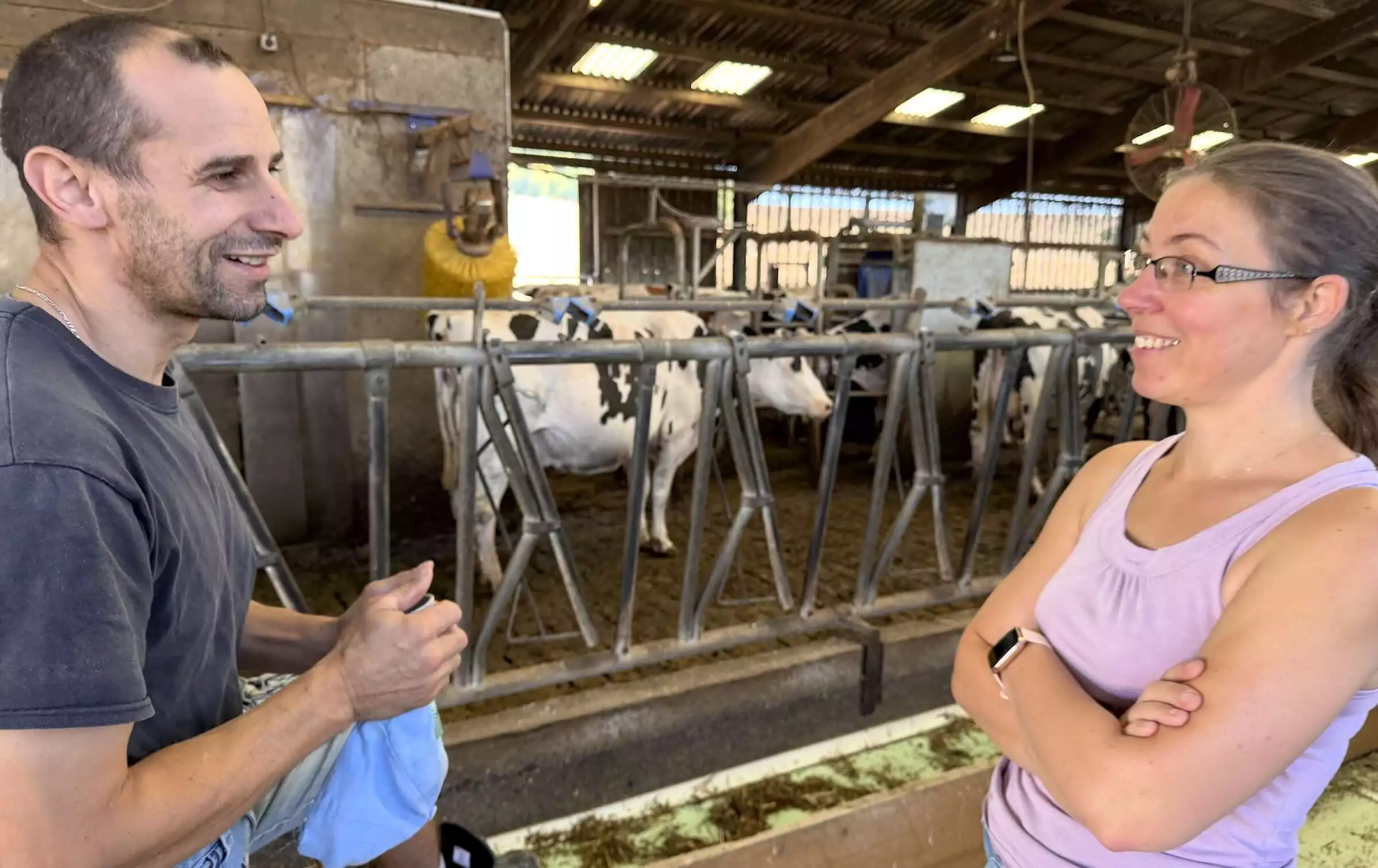 Mathieu et Jacqueline, à la vie, à la vache © R. Lecocq