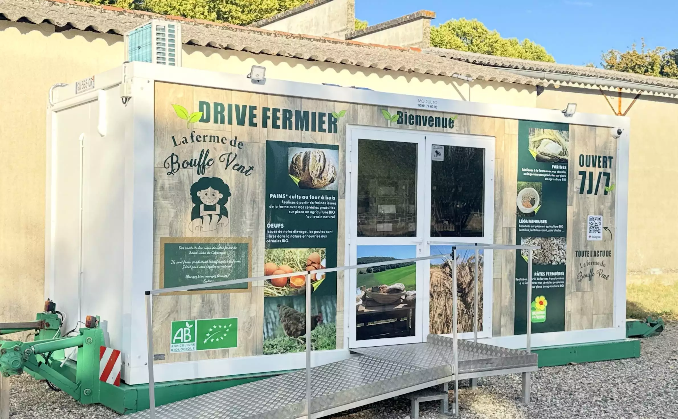 Situé à Beaumont-de-Lomagne, le drive fermier a été inauguré au tout début de l’été 2026 © R. Lecocq