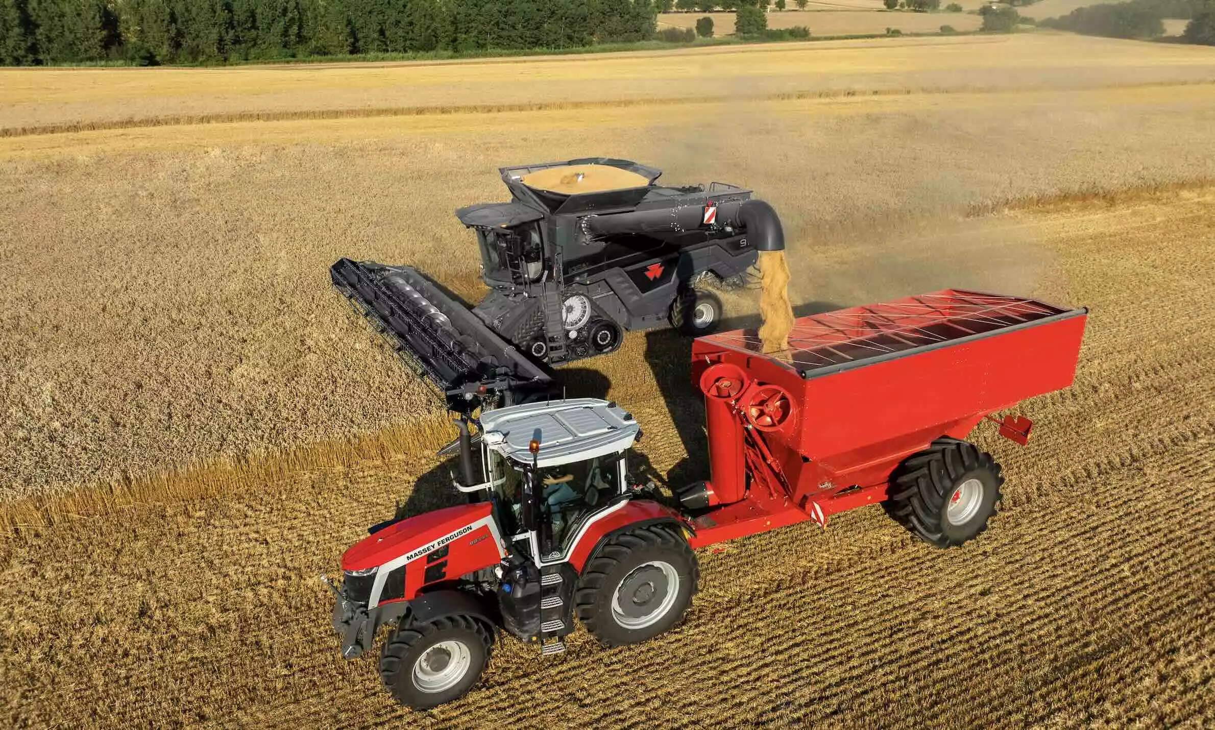 Les moissonneuses-batteuses Next Edition arborent un style distinguant leurs spécifications haut de gamme © Massey Ferguson