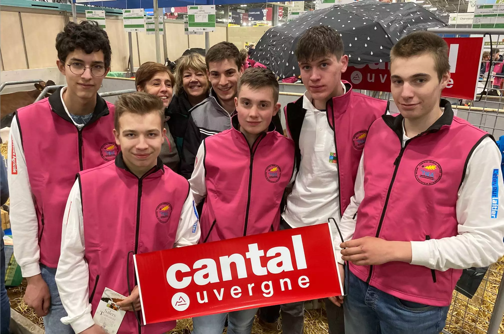 L&rsquo;&eacute;quipe du lyc&eacute;e Georges Pompidou d&rsquo;Aurillac dans le Cantal