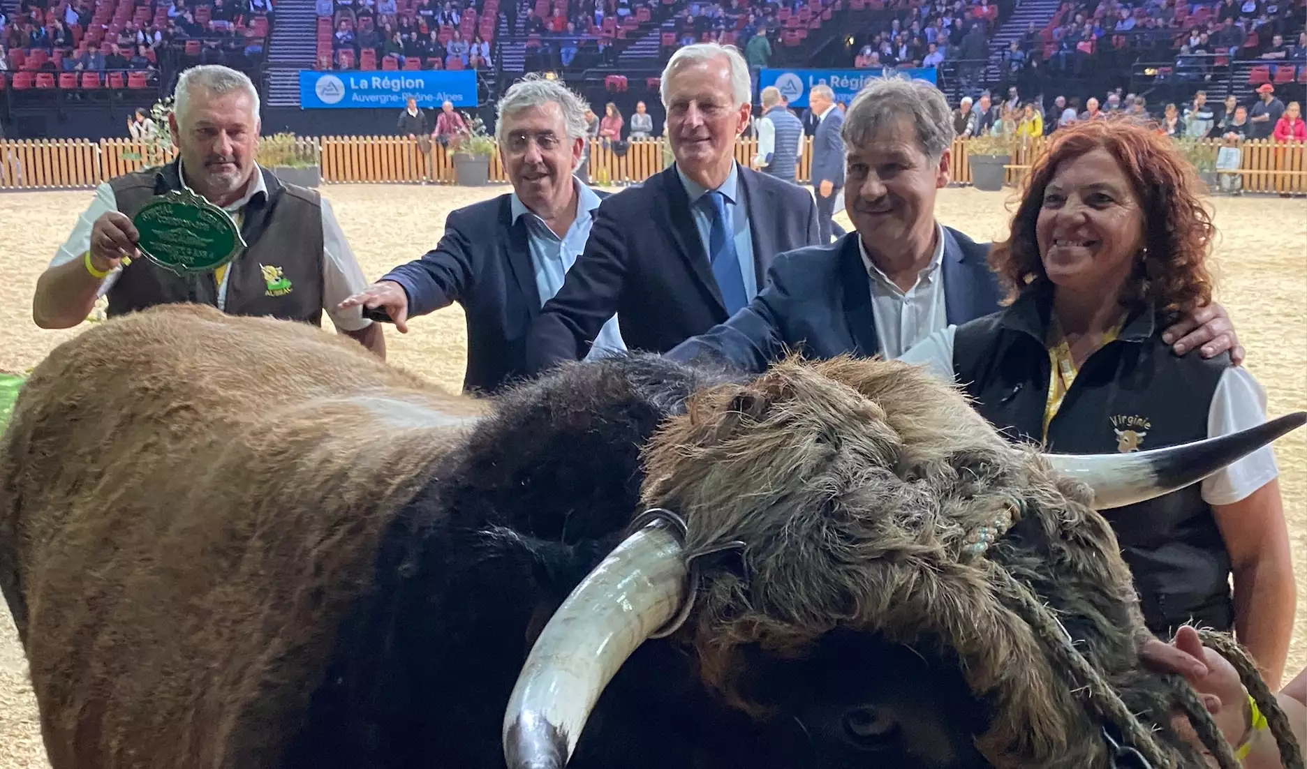 Le nouveau Premier ministre Michel Barnier, ici au Sommet de l’élevage à Cournon (Puy-de-Dôme) en octobre 2021, attendu au tournant par les céréaliers… mais pas qu’eux (Crédit photo : R. Lecocq)
