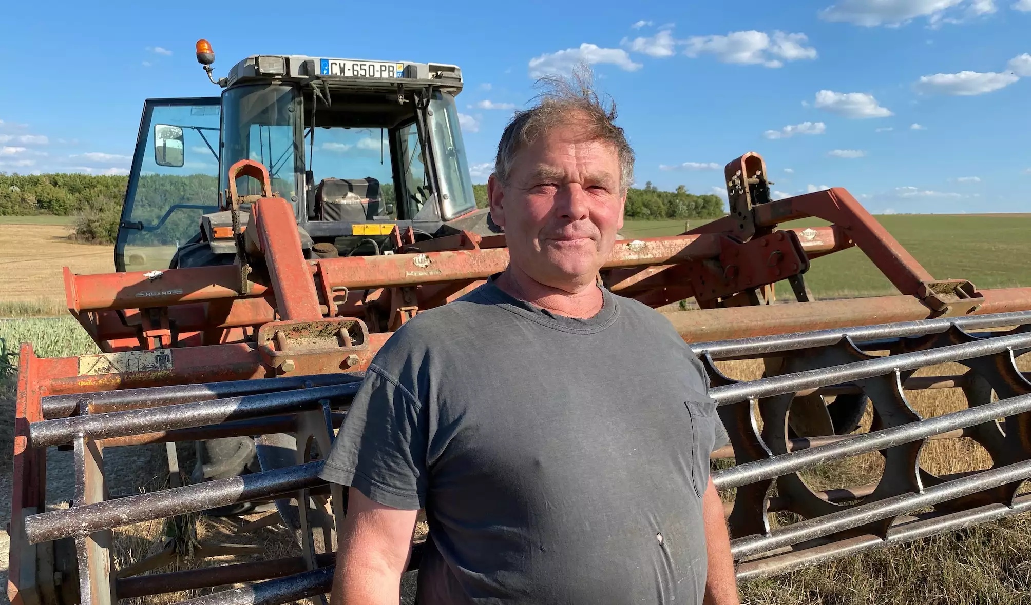 Sans enfant et sans repreneur identifié, Philippe Martin espère qu’un jeune reprendra son exploitation (Crédit photo : R. Lecocq)