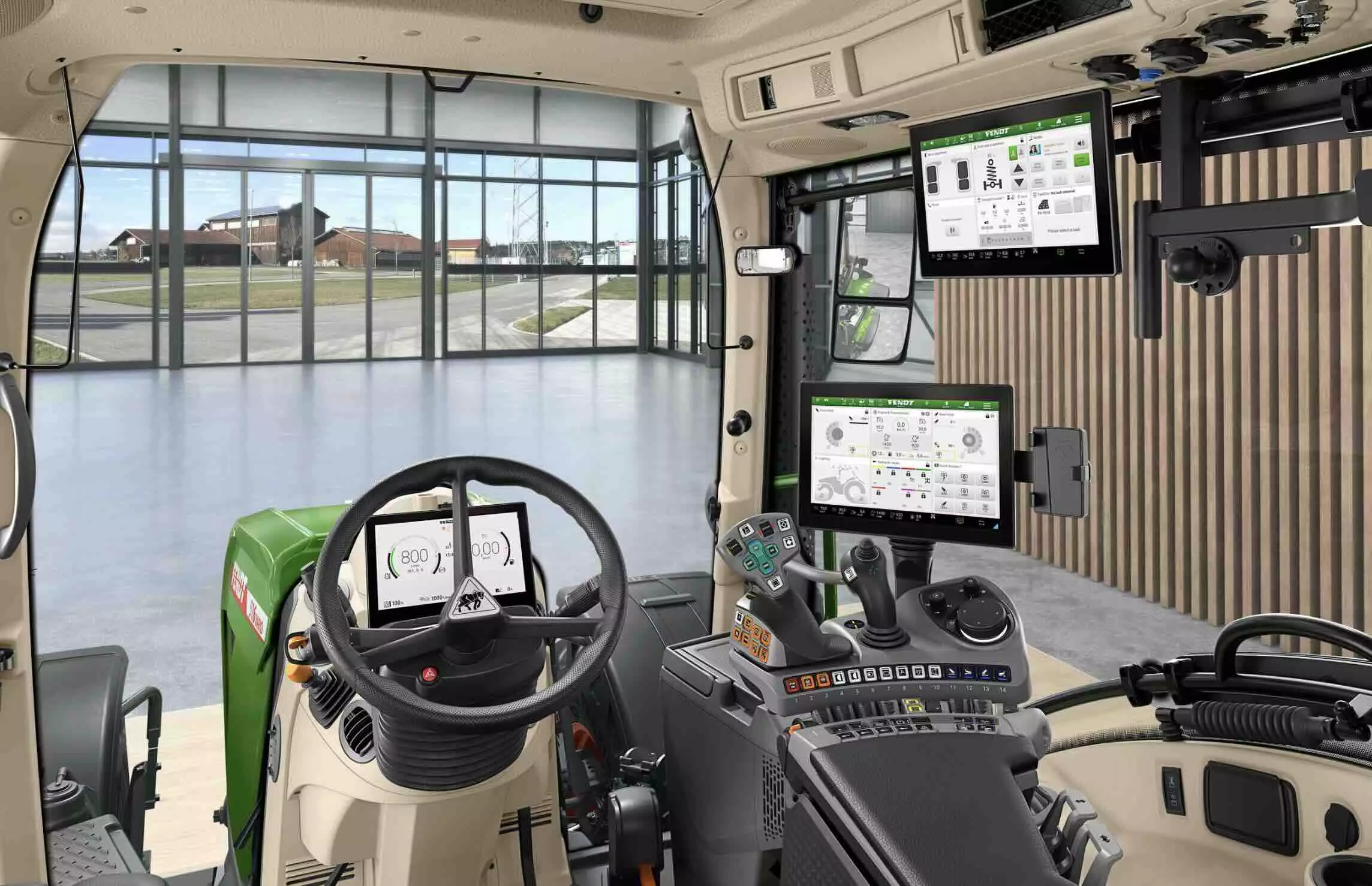 Le 500 Vario Gen4 est doté de la technologie FendtOne qui permet de créer, de gérer, d’exécuter et de documenter des tâches, indifféremment au bureau ou dans le tracteur