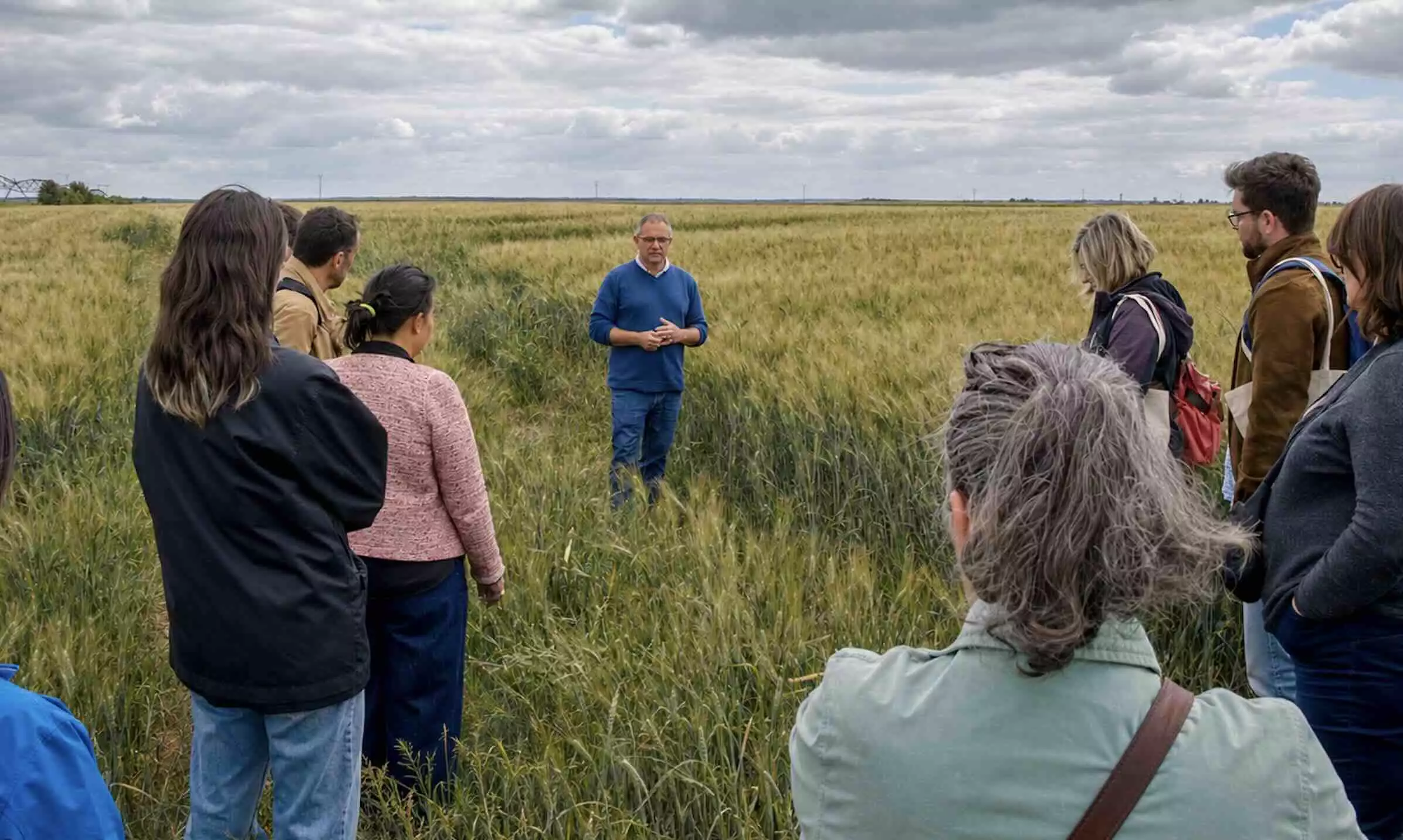 Pour Cédric Pécheux, céréalier dans le Loiret, la démarche CultivUp Régénératif permet de faire évoluer les pratiques sans compromis sur la performance © Panzani - Axéréal
