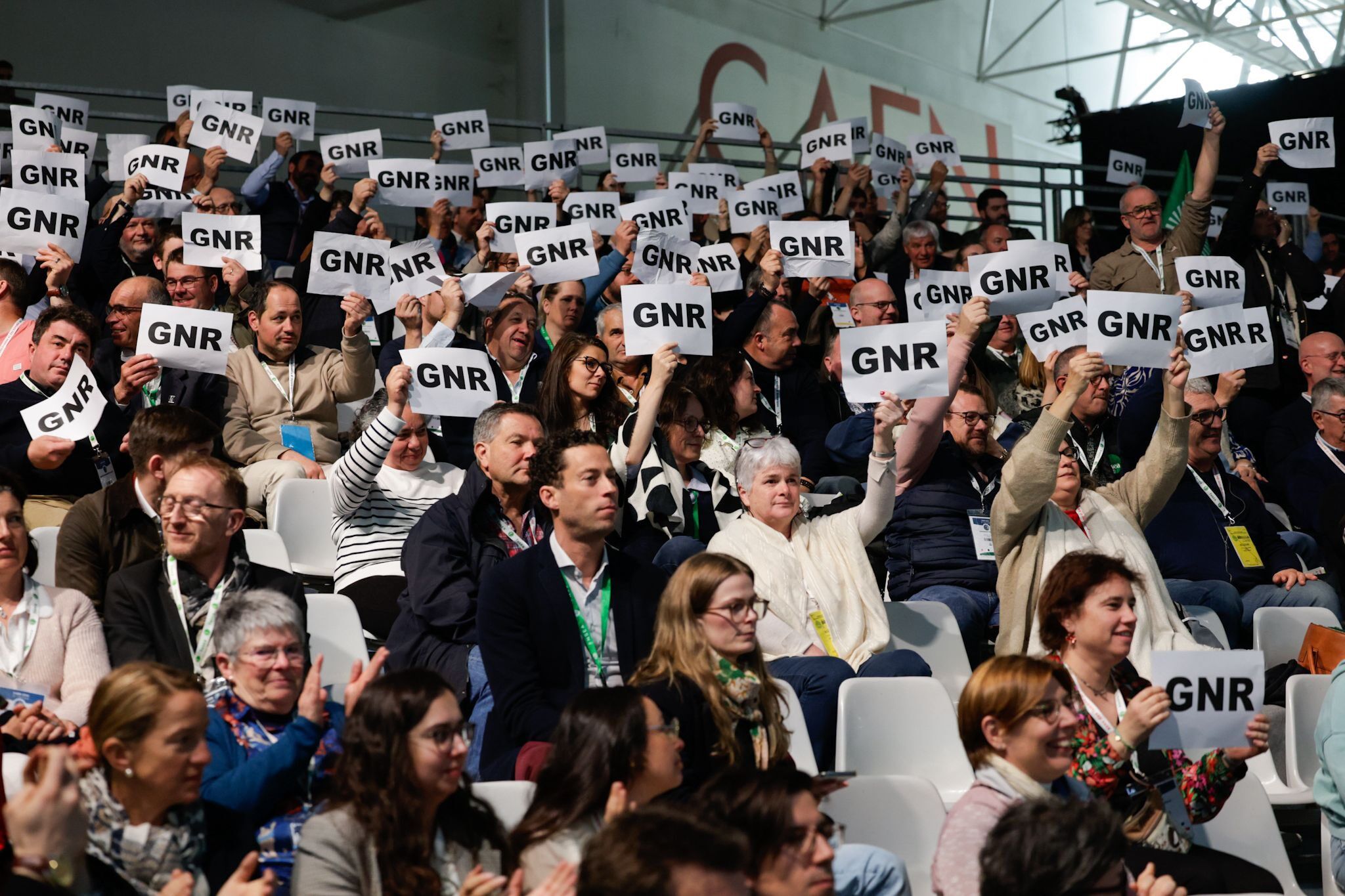 Le 2 avril, en clôture de son congrès, la FNSEA a lancé l’alerte à la ministre de l’Agriculture dans les secondes précédant sa prise de parole © FNSEA
