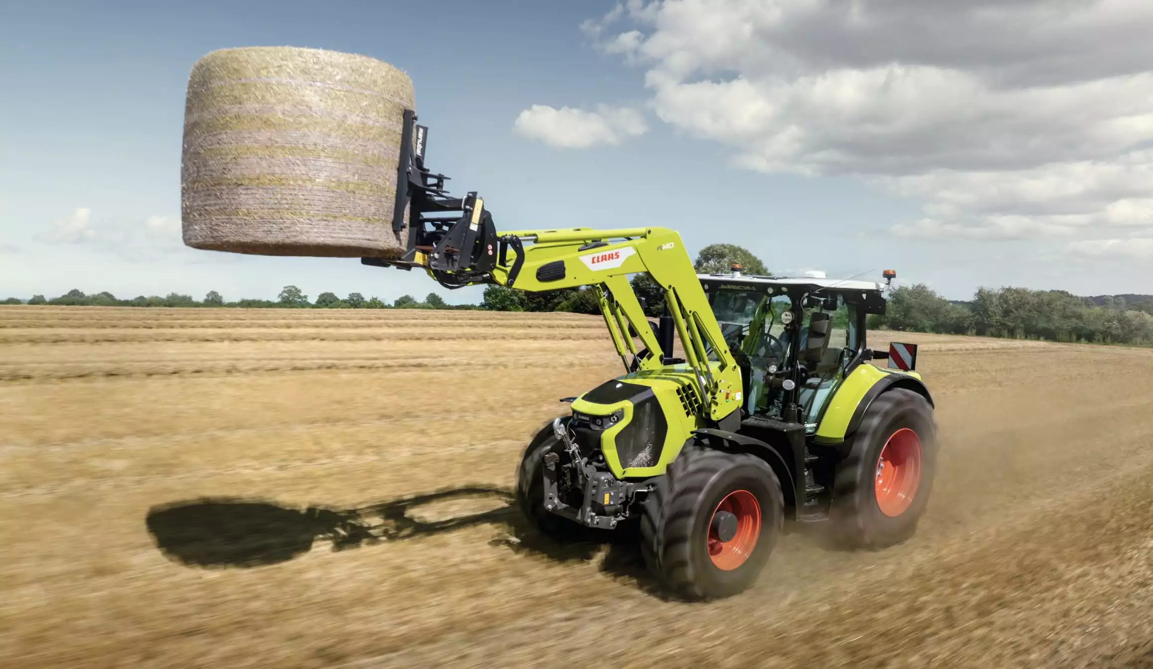 Le mode « chargeuse sur pneus » augmente le confort d’utilisation en ajustant les paramètres de la transmission CMatic © Claas