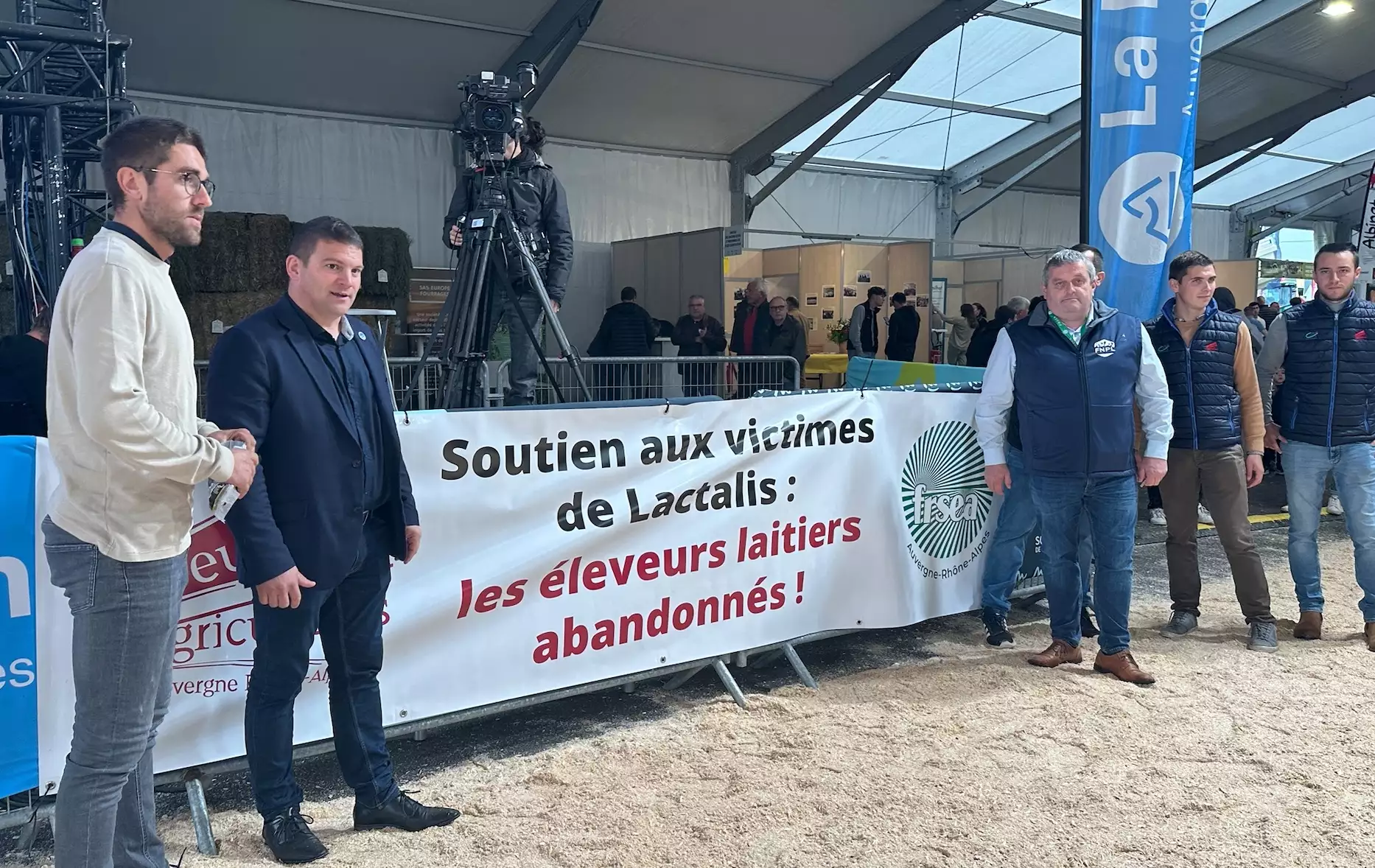 Au Sommet de l’élevage, la FNPL a dénoncé les pratiques « brutales » et « inhumaines » de Lactalis (Crédit photos : R. Lecocq)