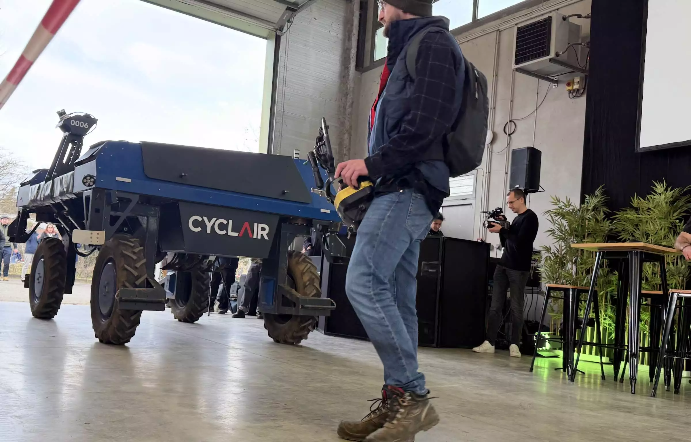 Le robot Cyclair lors de la parade des robots au Field Day France du GOFAR Tour 2026 à Toulouse en février 2026 © R. Lecocq