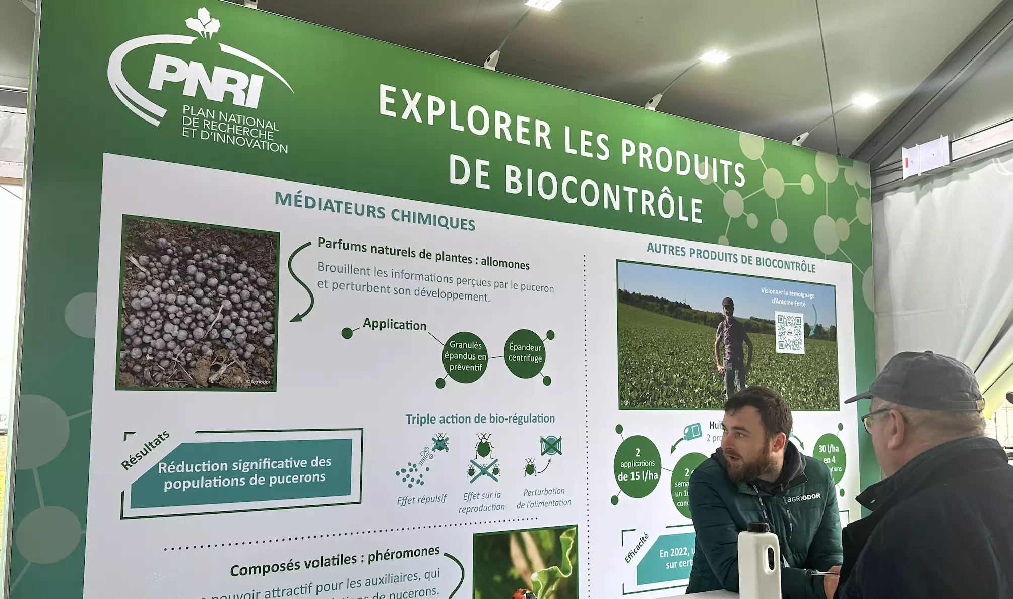 Créée en 2019 sur la base de travaux de l’INRAE, Agriodor interfère sur les facultés olfactives des insectes, qui conditionnent leurs comportements alimentaires et sexuels