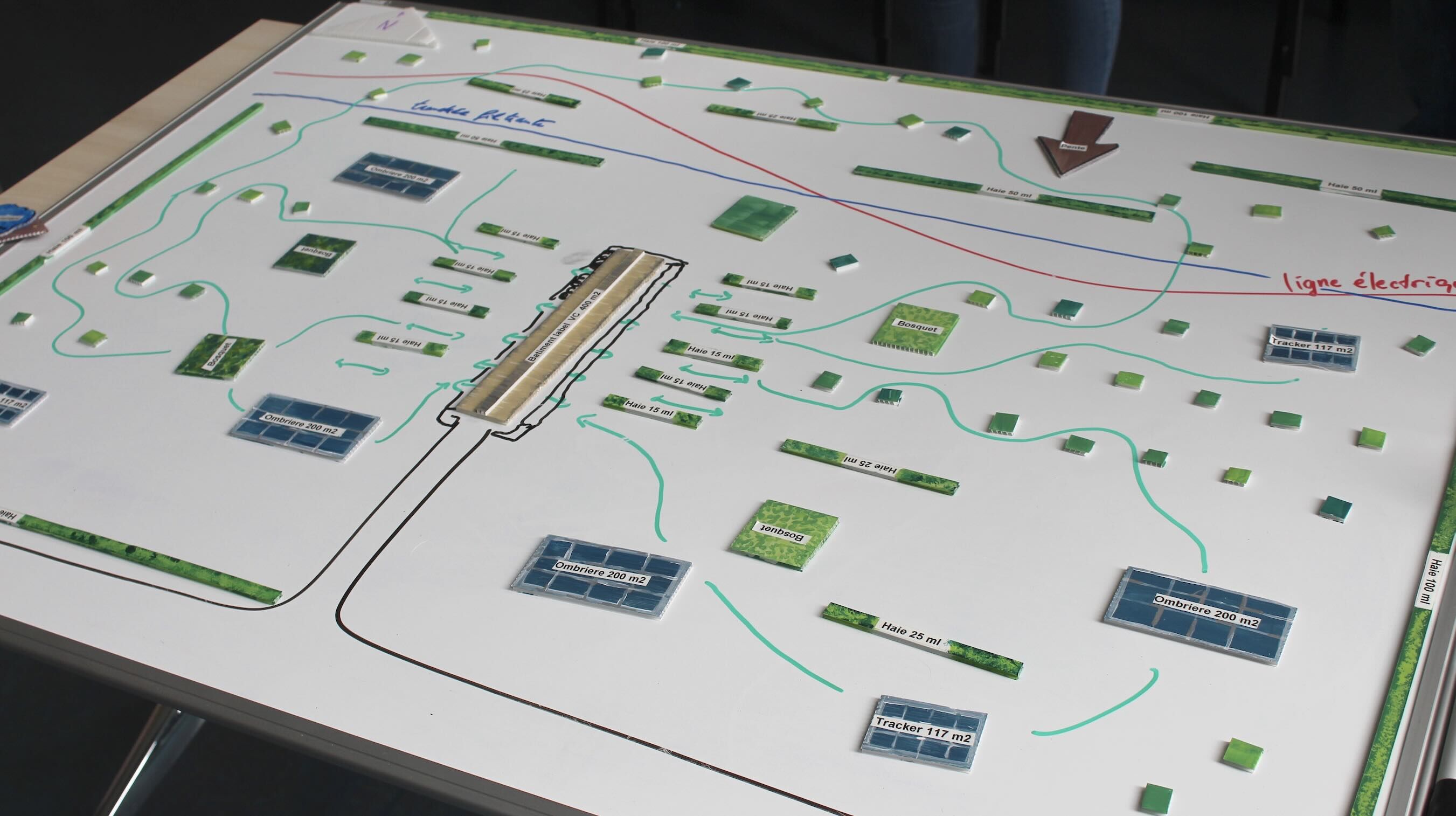 La Chambre d’agriculture des Pays de la Loire a conçu un jeu pour créer son parcours volaille en fonction des contraintes du terrain © Tanguy Dhelin