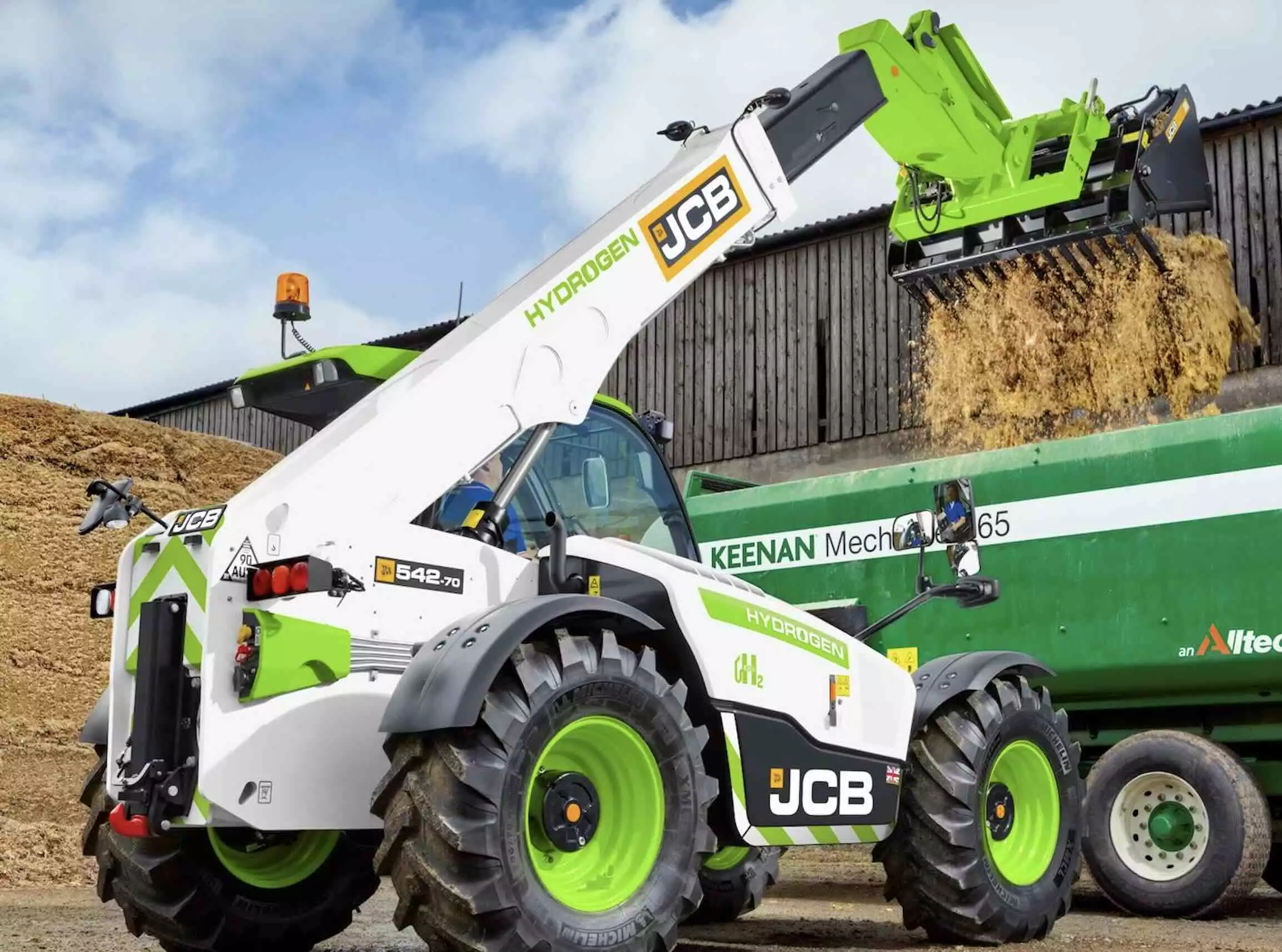 Le chariot télescopique JCB à moteur à hydrogène © JCB