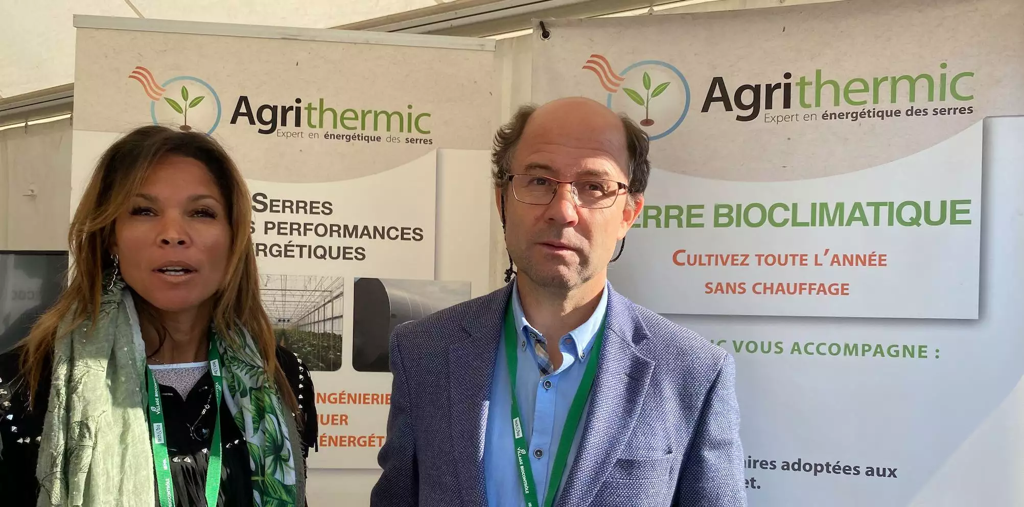 Isabelle Gueret, charg&eacute;e du marketing, et Vincent Stauffe, pr&eacute;sident d&rsquo;Agrithermic, entament la commercialisation des Tubutubes &agrave; l&rsquo;occasion de Tech&Bio