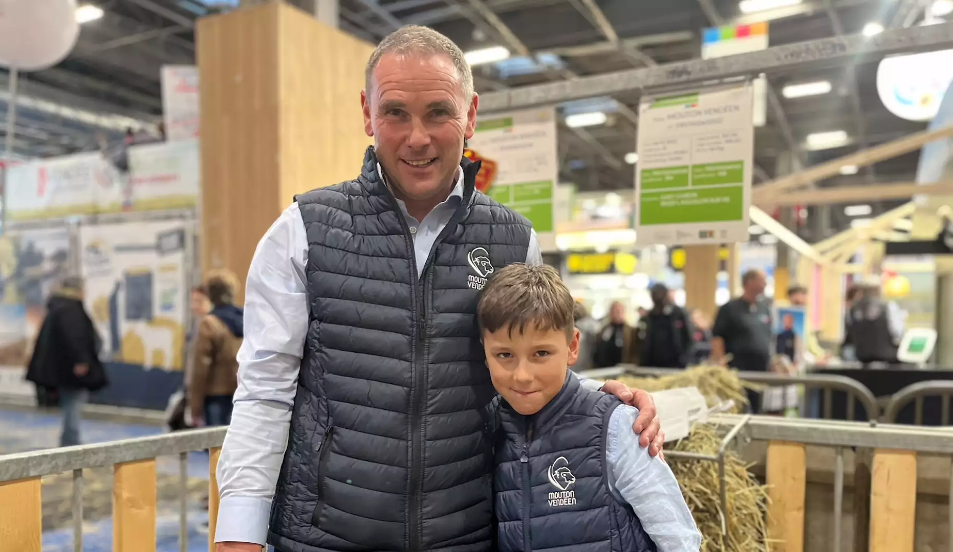 Sébastien Héas et son fils Mathieu (Crédit photo : Louise Delaroa)