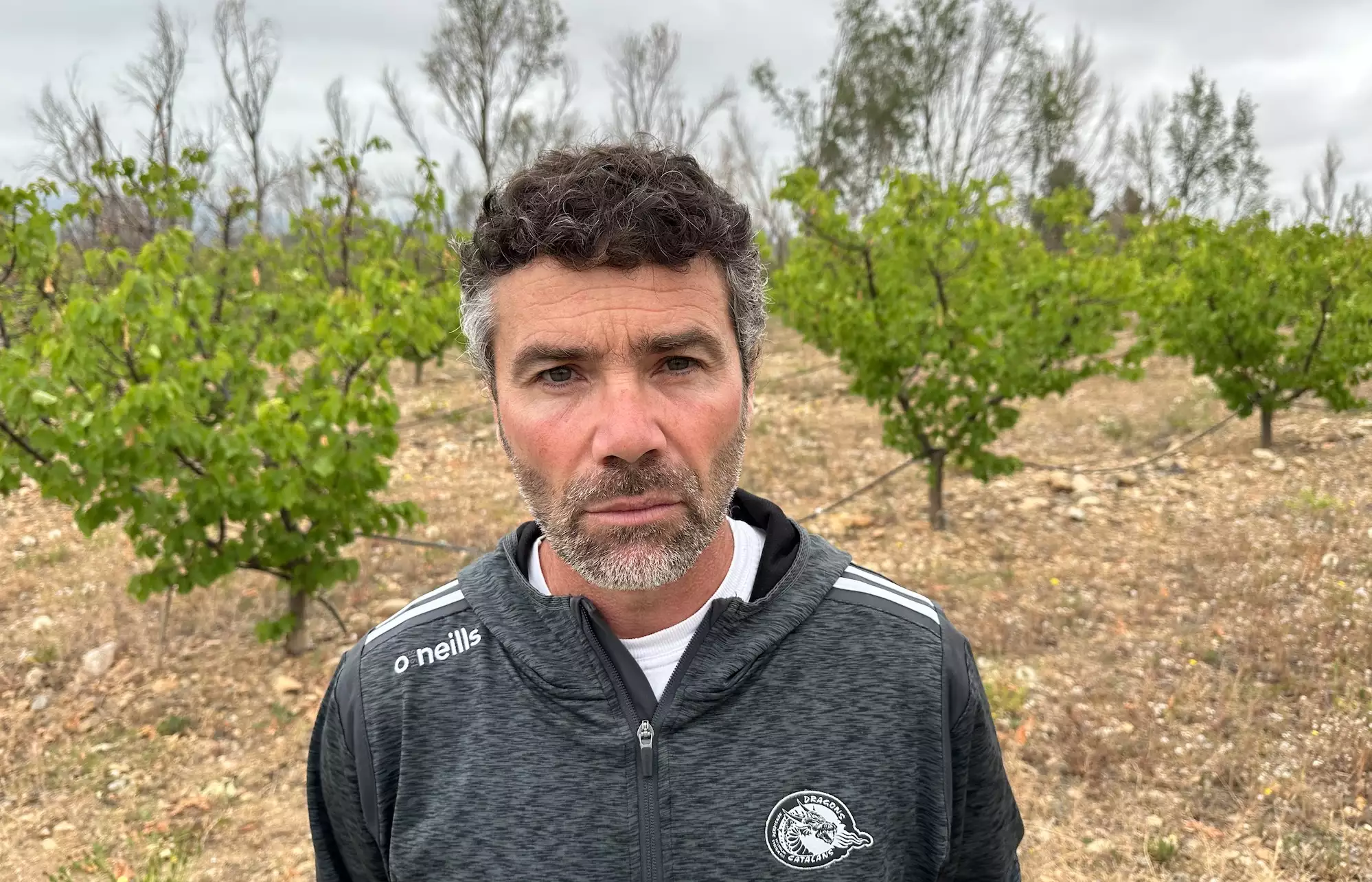 Frédéric Jonca, arboriculteur : « Non irrigués, les abricotiers se sont purgés en faisant tomber leurs fruits et cet été, ils ne vont pas résister à 50°C au soleil »