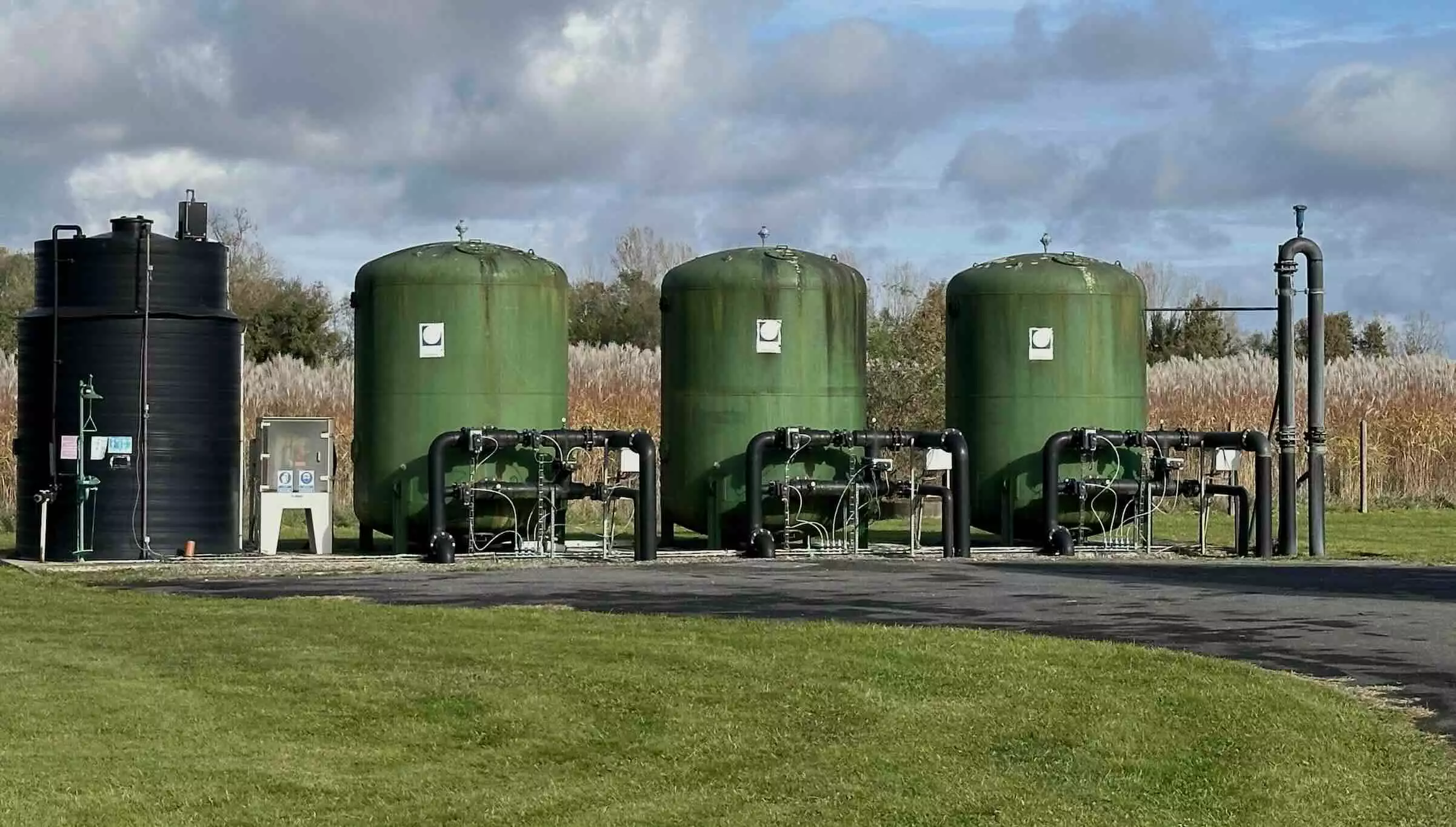Dans les Hautes-Pyrénées, un captage d’eau potable classé « prioritaire », cerné de miscanthus, une culture à bas niveau d’intrant (Crédit photo : R. Lecocq)