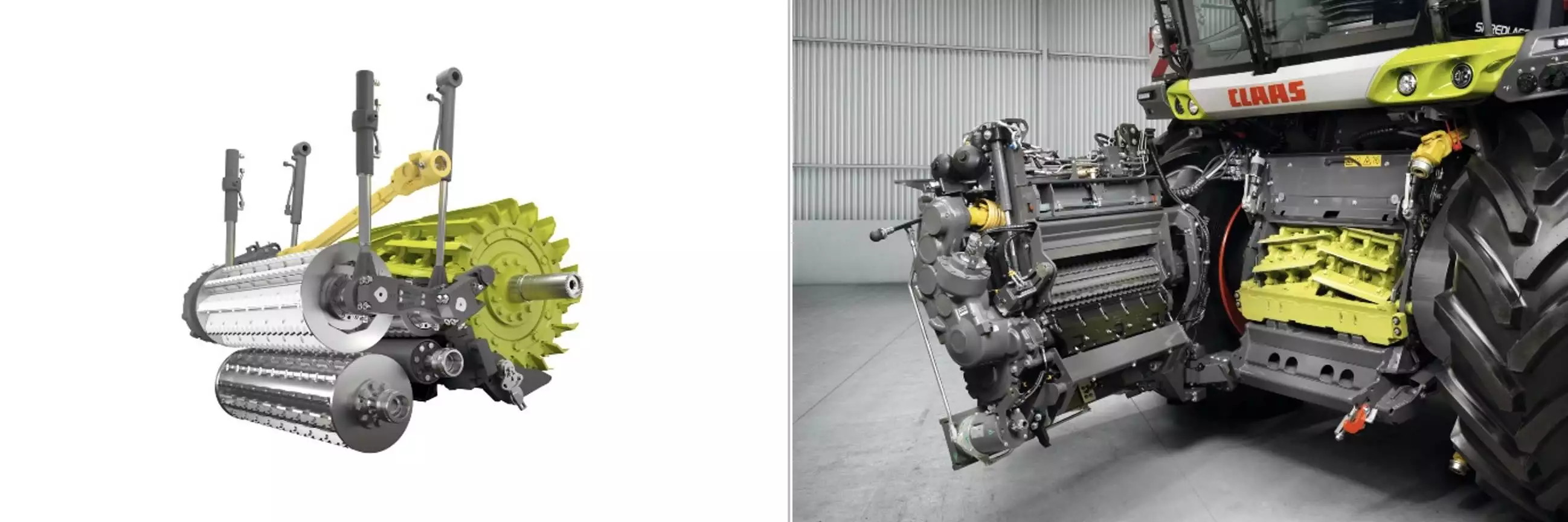D'une largeur de 910 mm, le rotor V-Flex garantit en continu un flux de récolte de la meilleure qualité et sans bourrages, même en cas d'andains volumineux ou de conditions d'ensilage difficiles