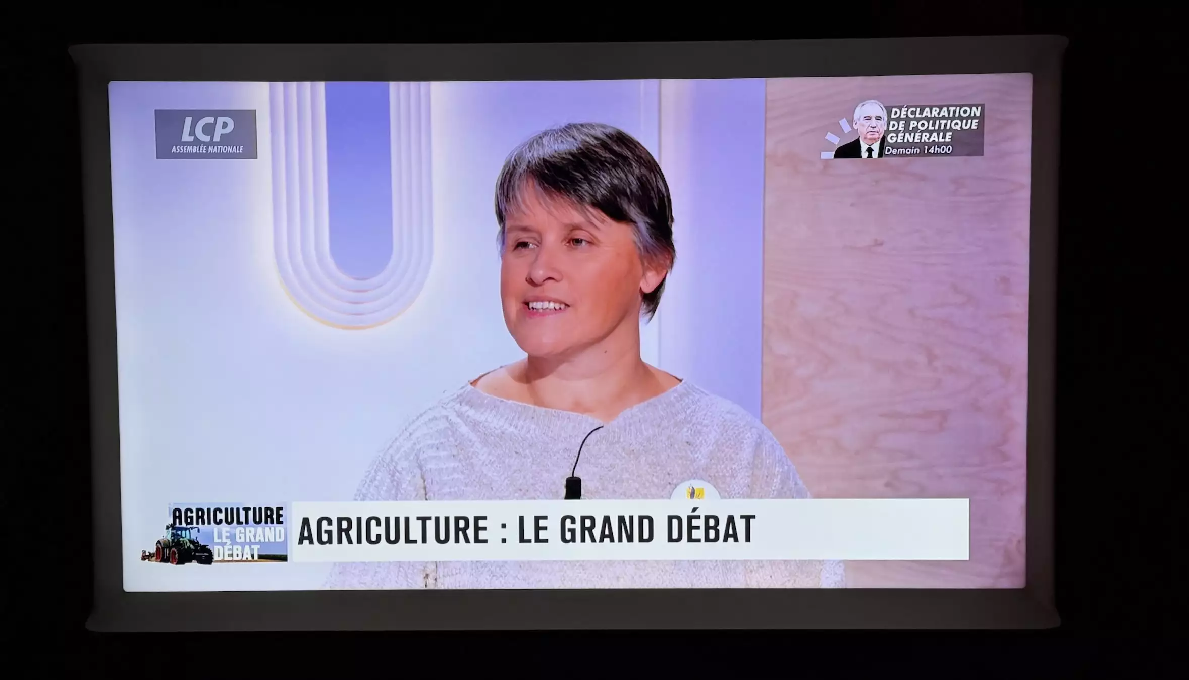 Laurence Marandola, porte-parole de la Confédération paysanne © LCP-Assemblée nationale
