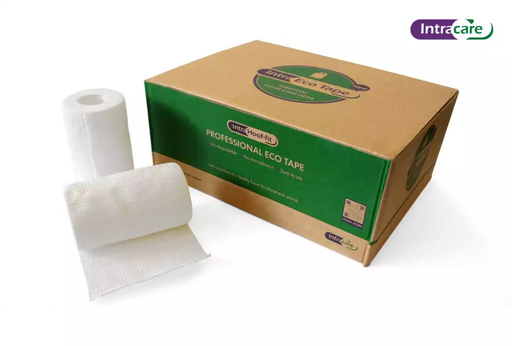 Biodégradable, la perméabilité à l’oxygène de la bande Intra Eco Tape favorise la régénération de la peau (Synthèse Elevage)
